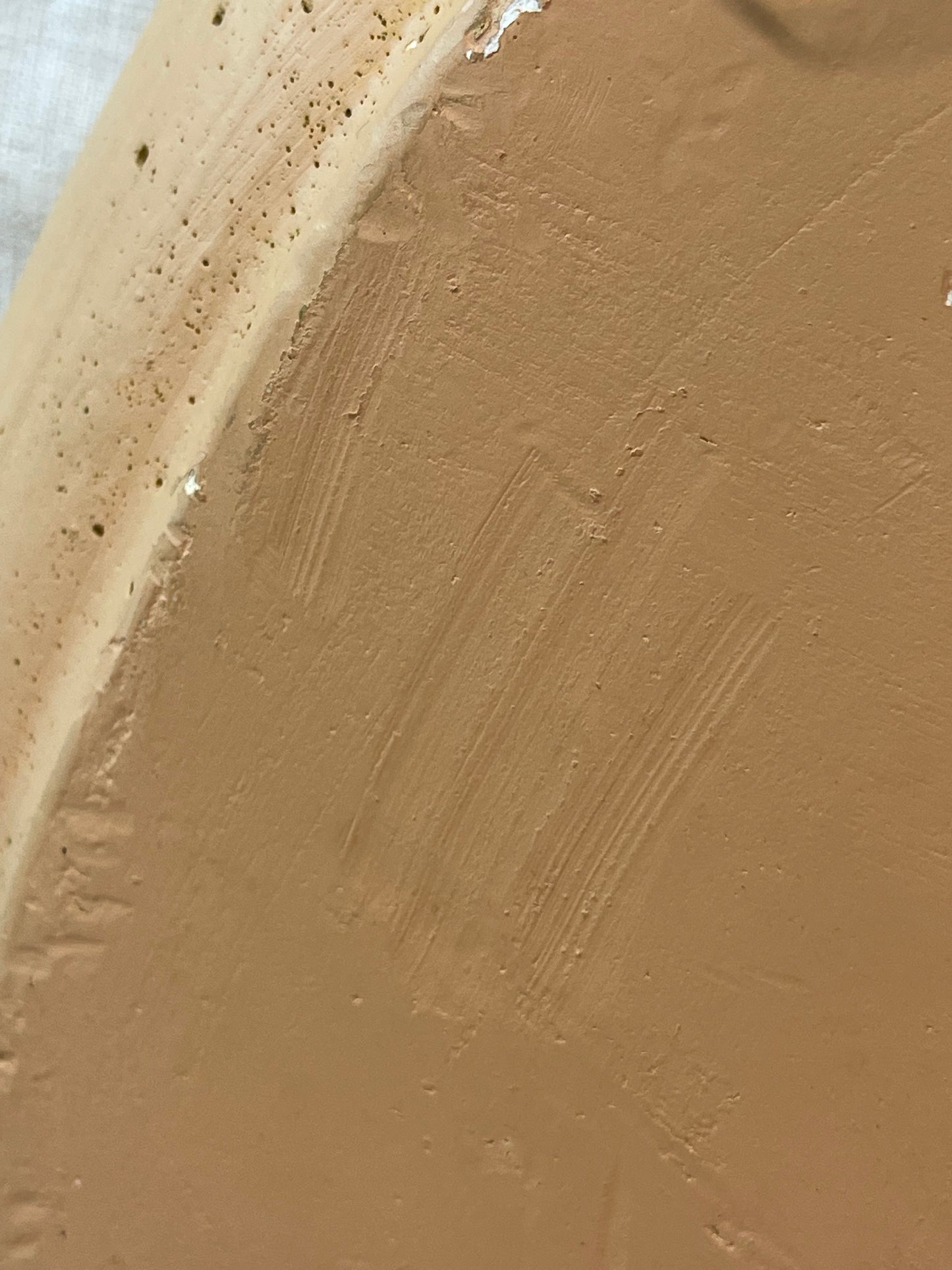 Vintage Chalkware Cottage Wall Plaque with Windmill (c.1960s)