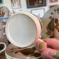 Vintage Johnson of Australia ‘Green Pear’ Stoneware Coffee Cups and Plates Set  of 6