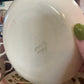 Vintage Johnson of Australia ‘Green Pear’ Stoneware Coffee Cups and Plates Set  of 6