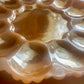 Vintage Anchor Hocking Peach Lustreware  Devilled Egg Plate (c.1970s)