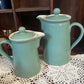 Vintage Denby Manor Green Stoneware 2 Pint Coffee Pot with Lid – Made in England