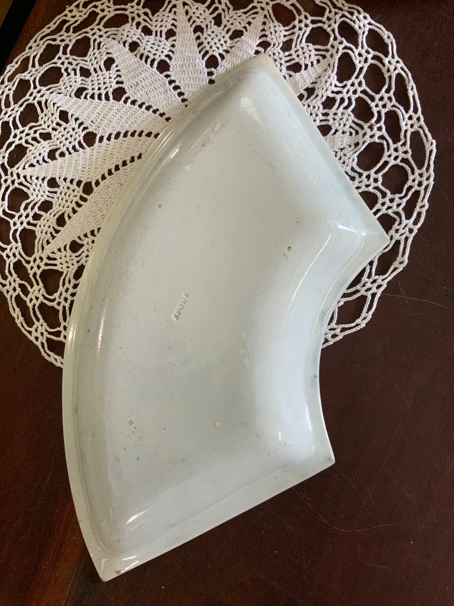 Early Spode Blue & White Dish — Staffordshire, England (c.1840s)