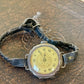 1920s Sterling Silver Ladies Wristwatch – Gilt Dial & Original Plaited Strap (Not Working)