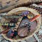 Basket of Hand-Painted Aboriginal-Inspired Souvenir Shells & Stones