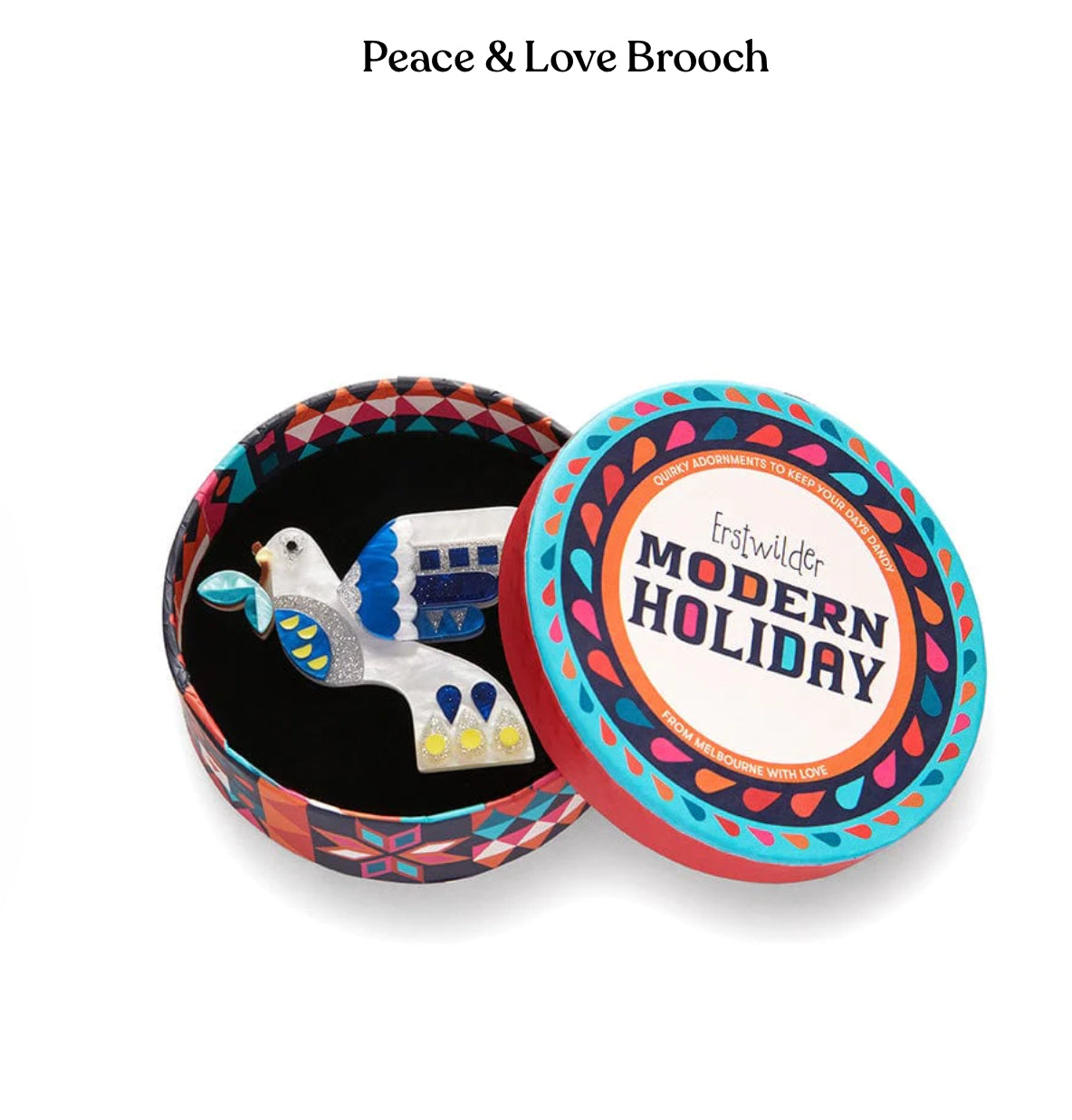 Peace & Love Brooch (2022)  by Erstwilder