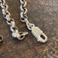 Sterling Silver Tiger Iron Pendant on Belcher Chain (Vintage)