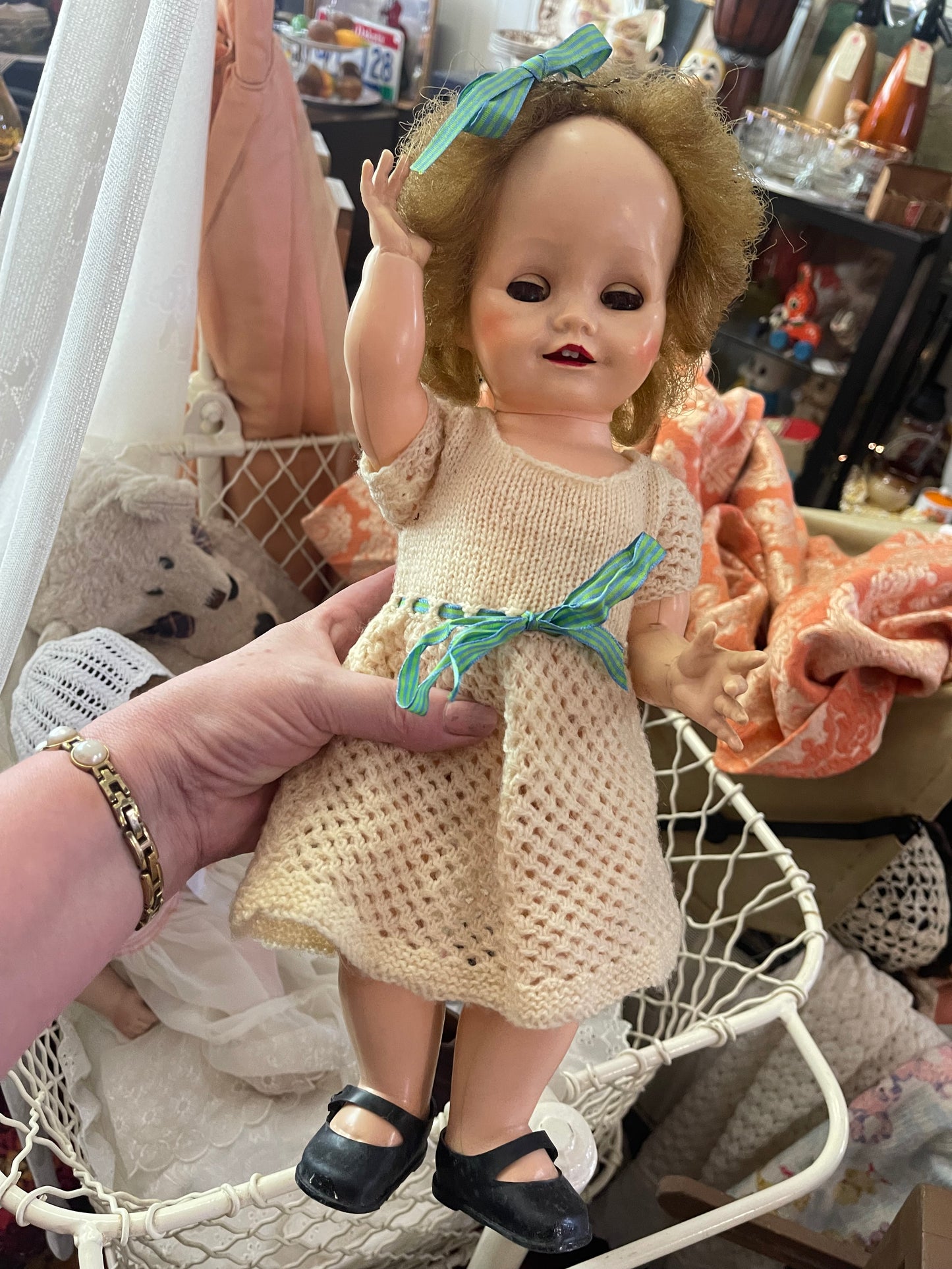 Vintage Pedigree Vinyl Doll (c.1950s–60s) – 40cm