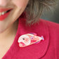 The Blissful Blobfish Brooch (2023) by Erstwilder and Pete Cromer
