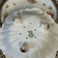 Vintage Crown Ducal Berry & Salad Drainer Bowl with Underplate – Pink Roses – Made in England