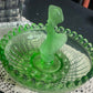 Josef Inwald Dancing Lady Float Boule Bowl Set in green c.1930s