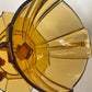 Art Deco amber glass sundae dish