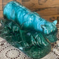 Vintage Pates Pottery Emerald Panther Figurine (c.1950s)