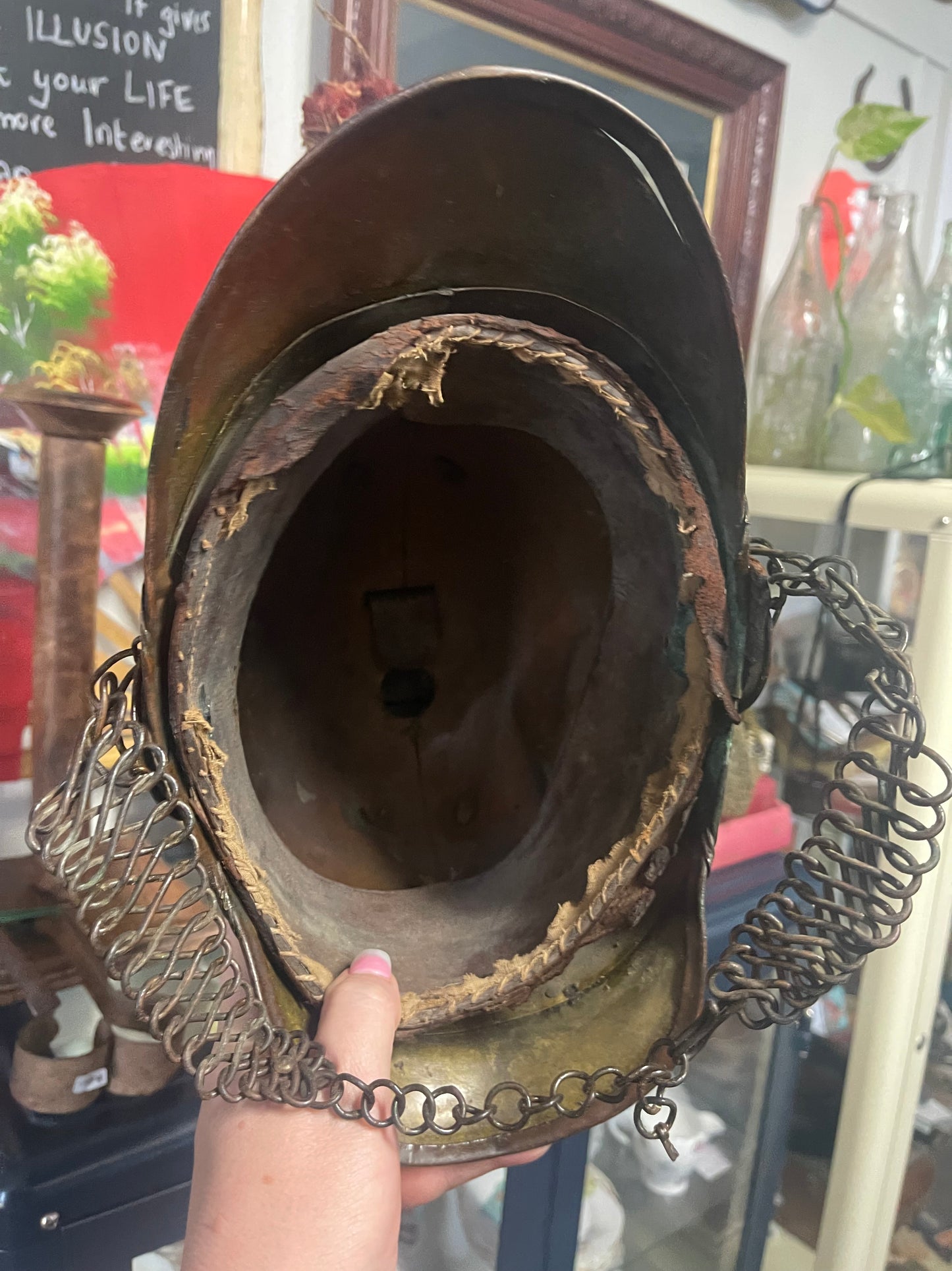 Antique French Carabinier helmet c.1840s