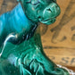 Vintage Pates Pottery Emerald Panther Figurine (c.1950s)