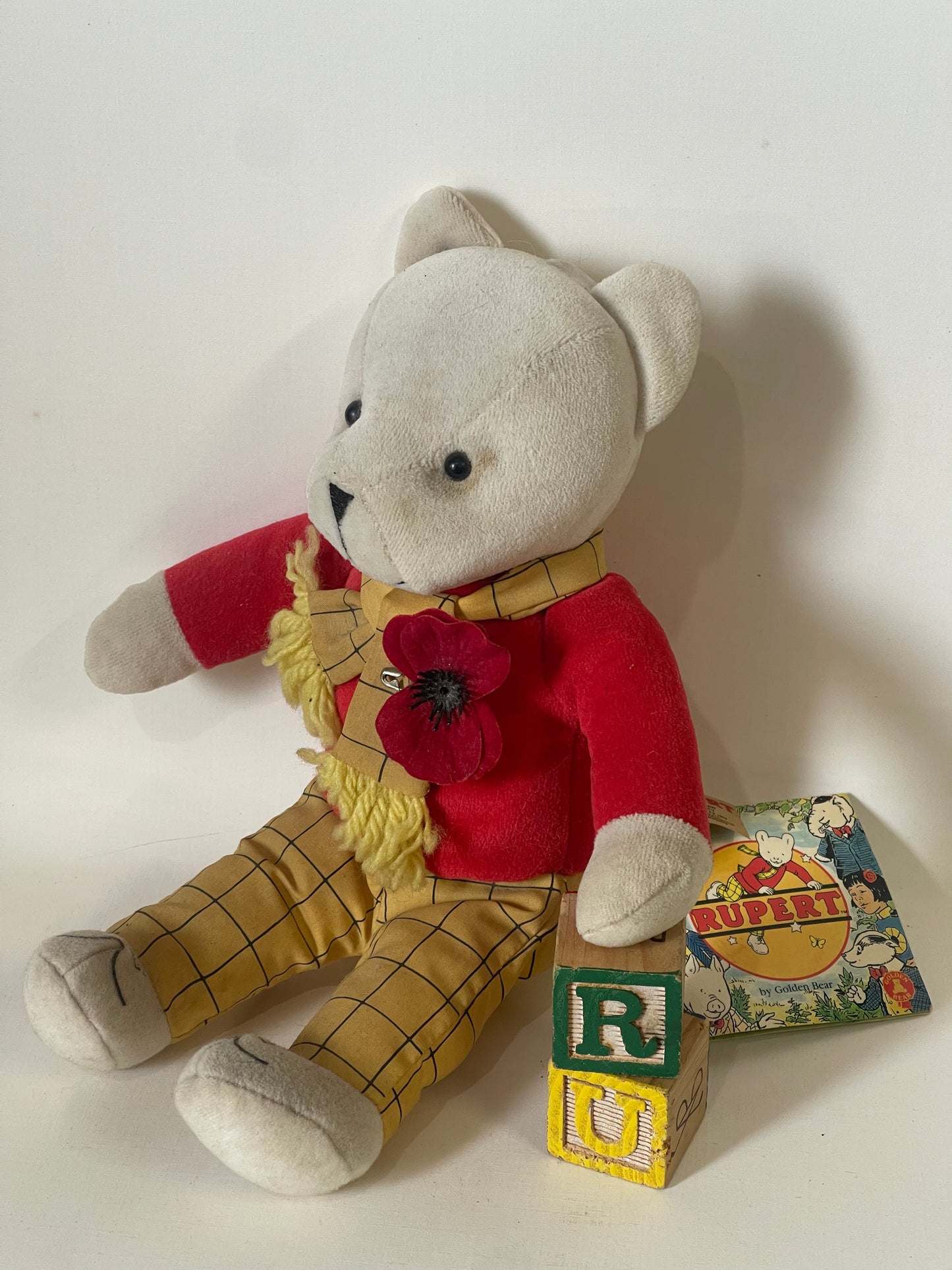 Rupert Bear Soft Toy Vintage (New With Tags) by Golden Bear