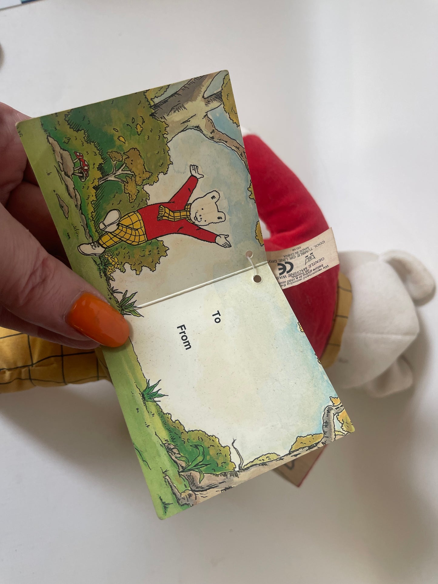 Rupert Bear Soft Toy Vintage (New With Tags) by Golden Bear