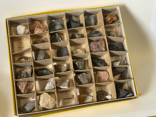 Vintage 1960s Department of Mines NSW Rock and Mineral Set Vintage Geology Collection