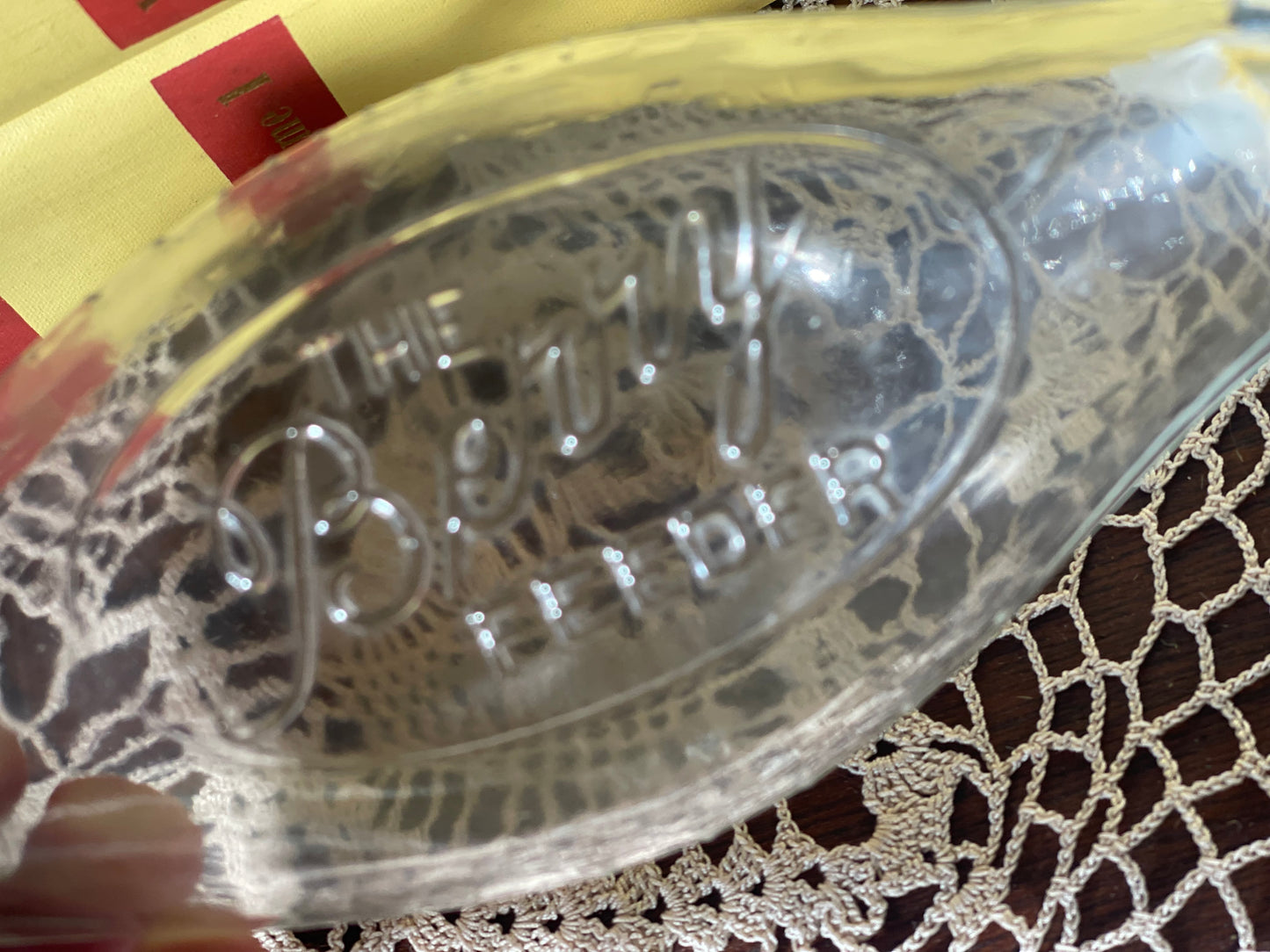 The Berry Feeder – Early Curved Glass Baby Bottle (c.1930s–40s)