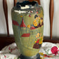 Caronia Ware No.222 “Continental Courtship” Relief Vase (c.1930s–40s)