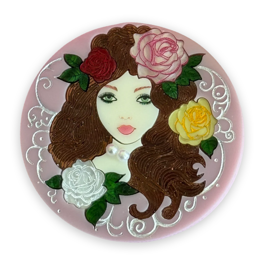 Rose Muse Brooch by Wintersheart Whimsy