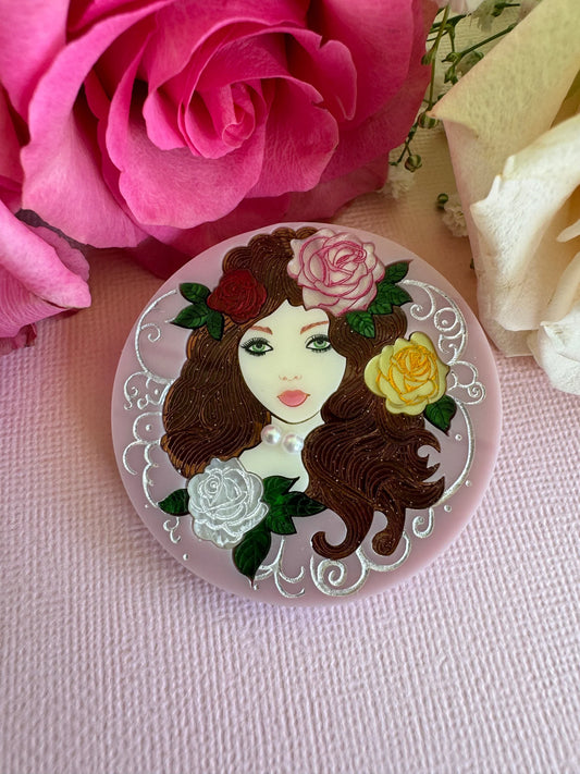 Rose Muse Brooch by Wintersheart Whimsy