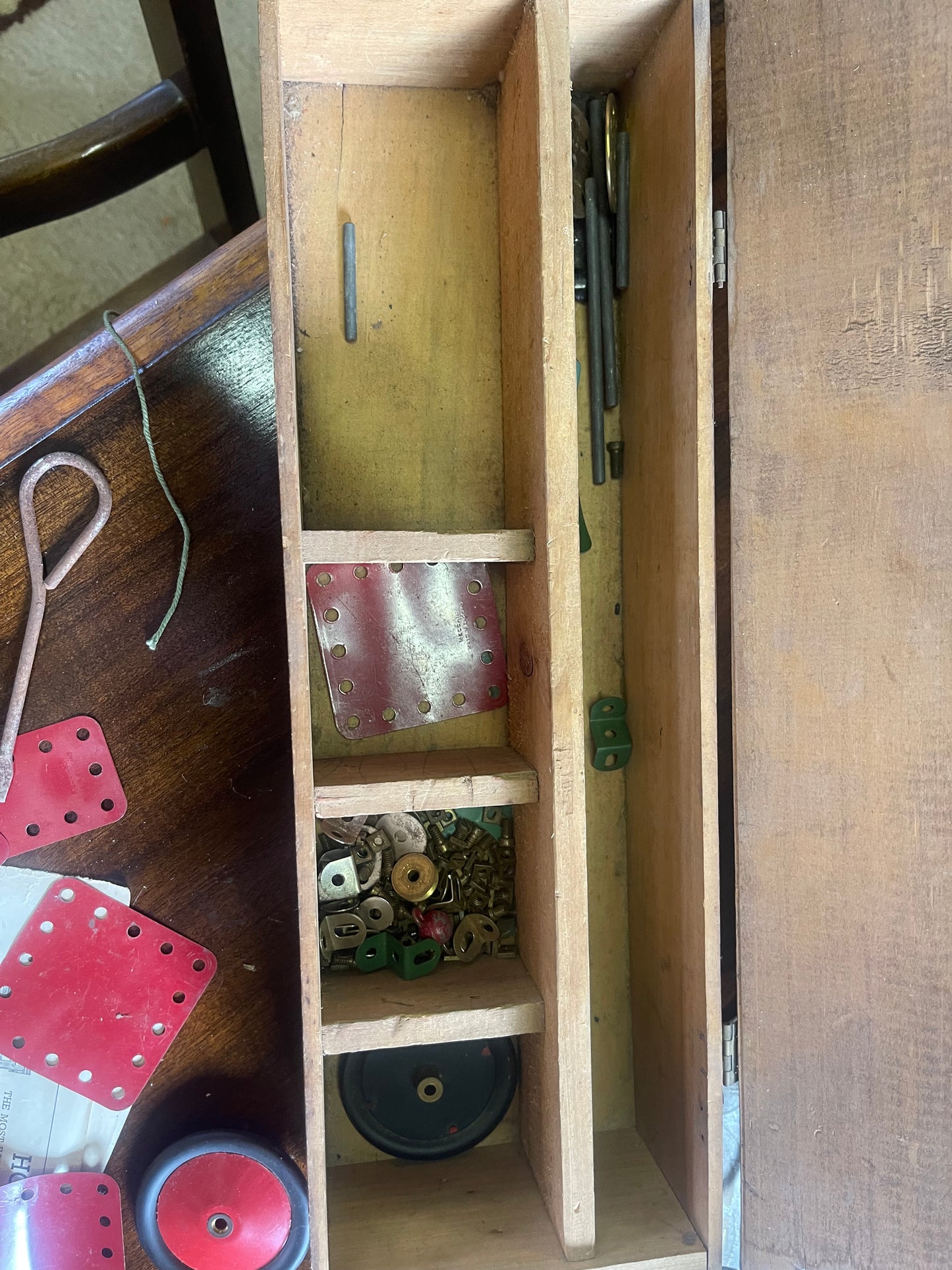 Pre-War Meccano Outfit in Original Timber Box (c.1920s–1930s)