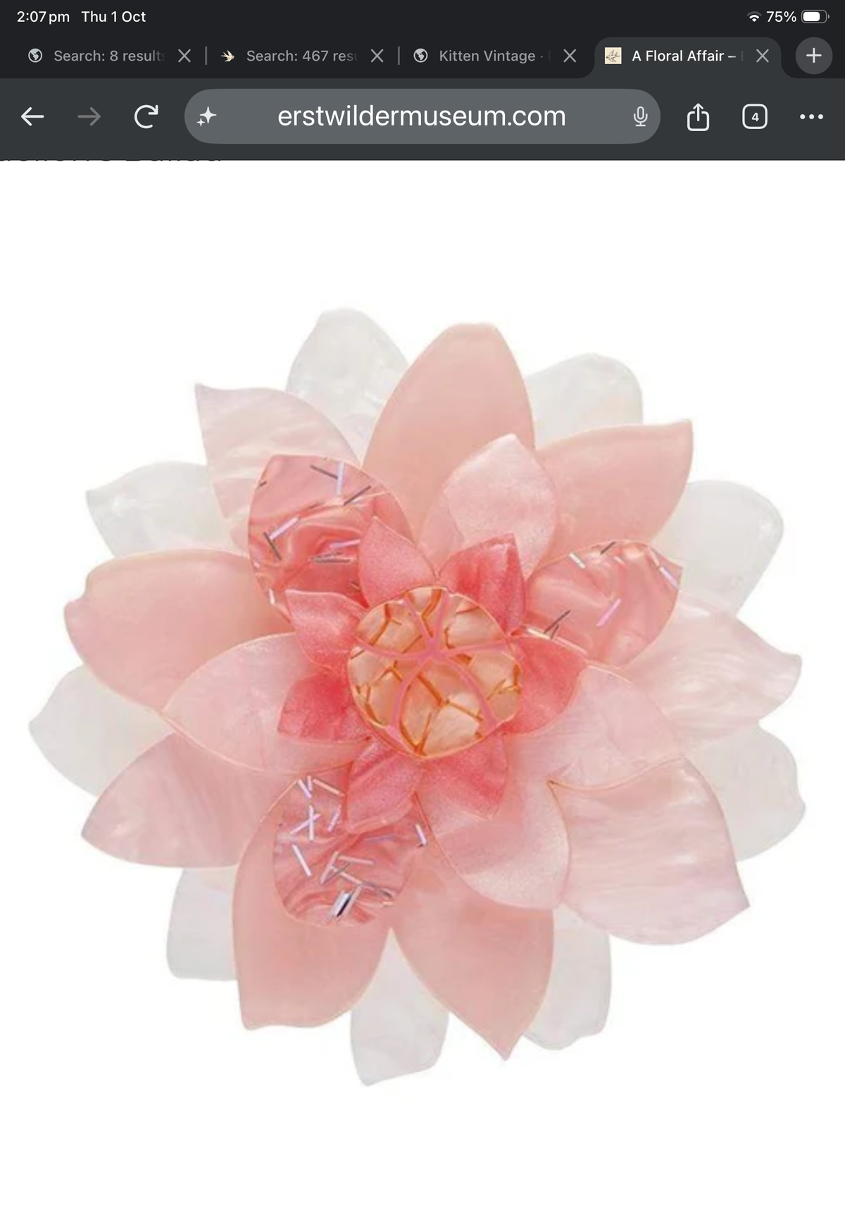 Erstwilder Darling of the Valley Brooch – A Floral Affair 2021 – Original Box