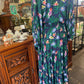 HUR cherry blossom long sleeve dress in Daintree Forest print Size S