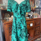 Voodoo Vixen green black vintage 40s style dress  Size 12 L