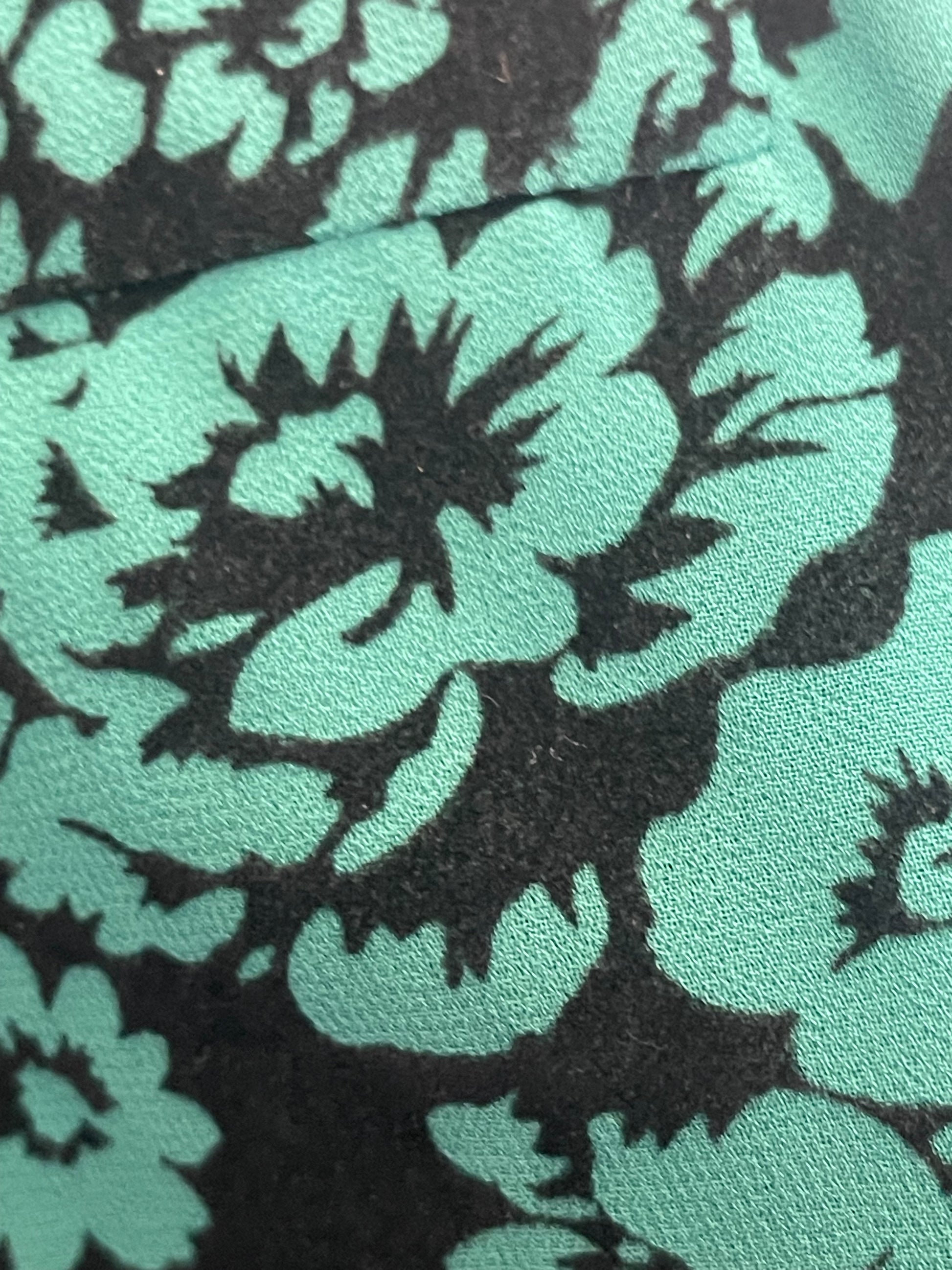 Voodoo Vixen green black vintage 40s style dress Size 12 L Kitten Vintage Voodoo Vixen green black vintage 40s style dress Size 12 L Kitten Vintage