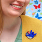 Love's Offspring Bluebird Brooch by Erstwilder Hoppy Easter (2024)