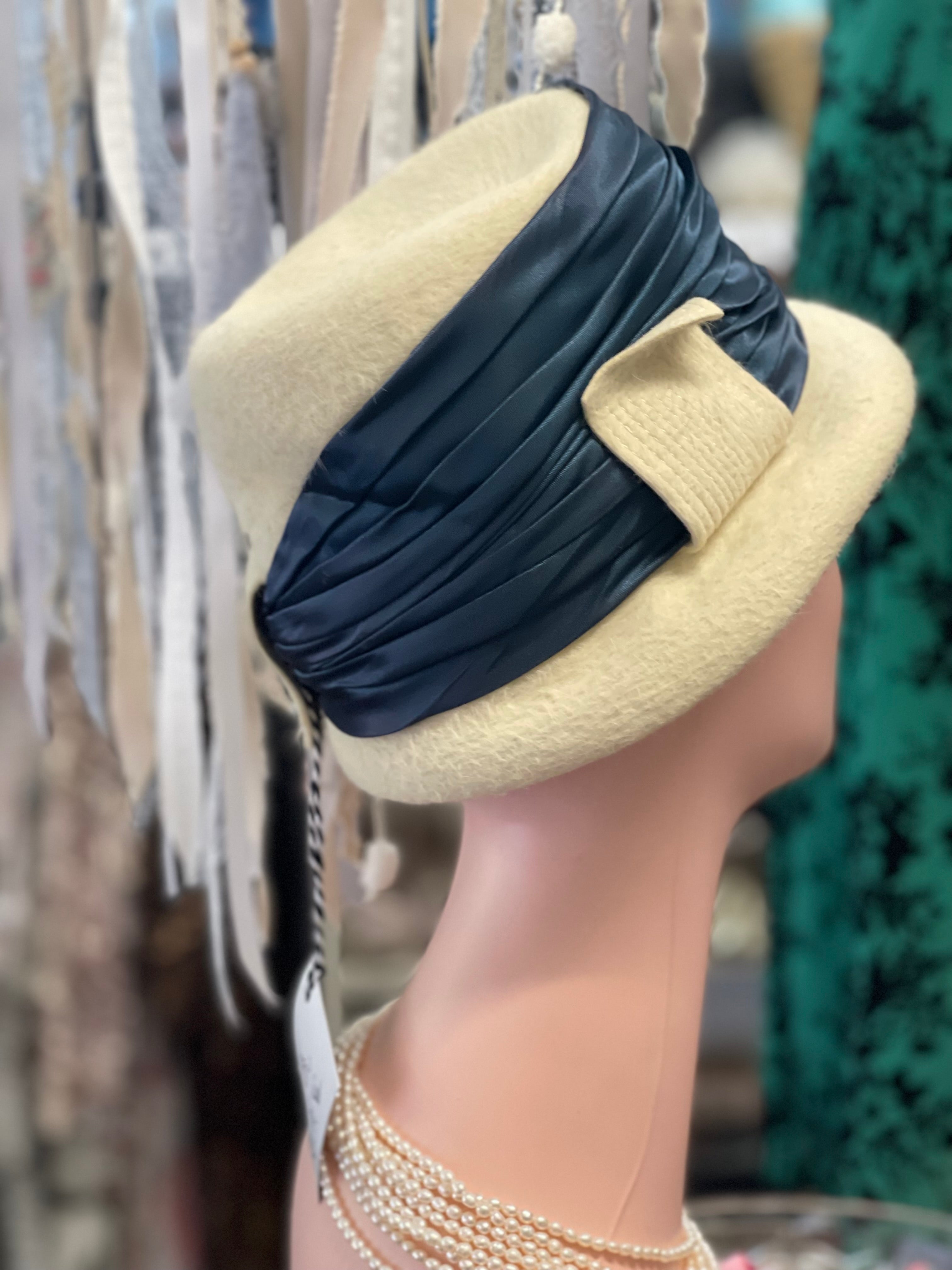 Navy blue best sale and cream hats