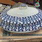 Antique English blue and white Lidded Vegetable Tureen
