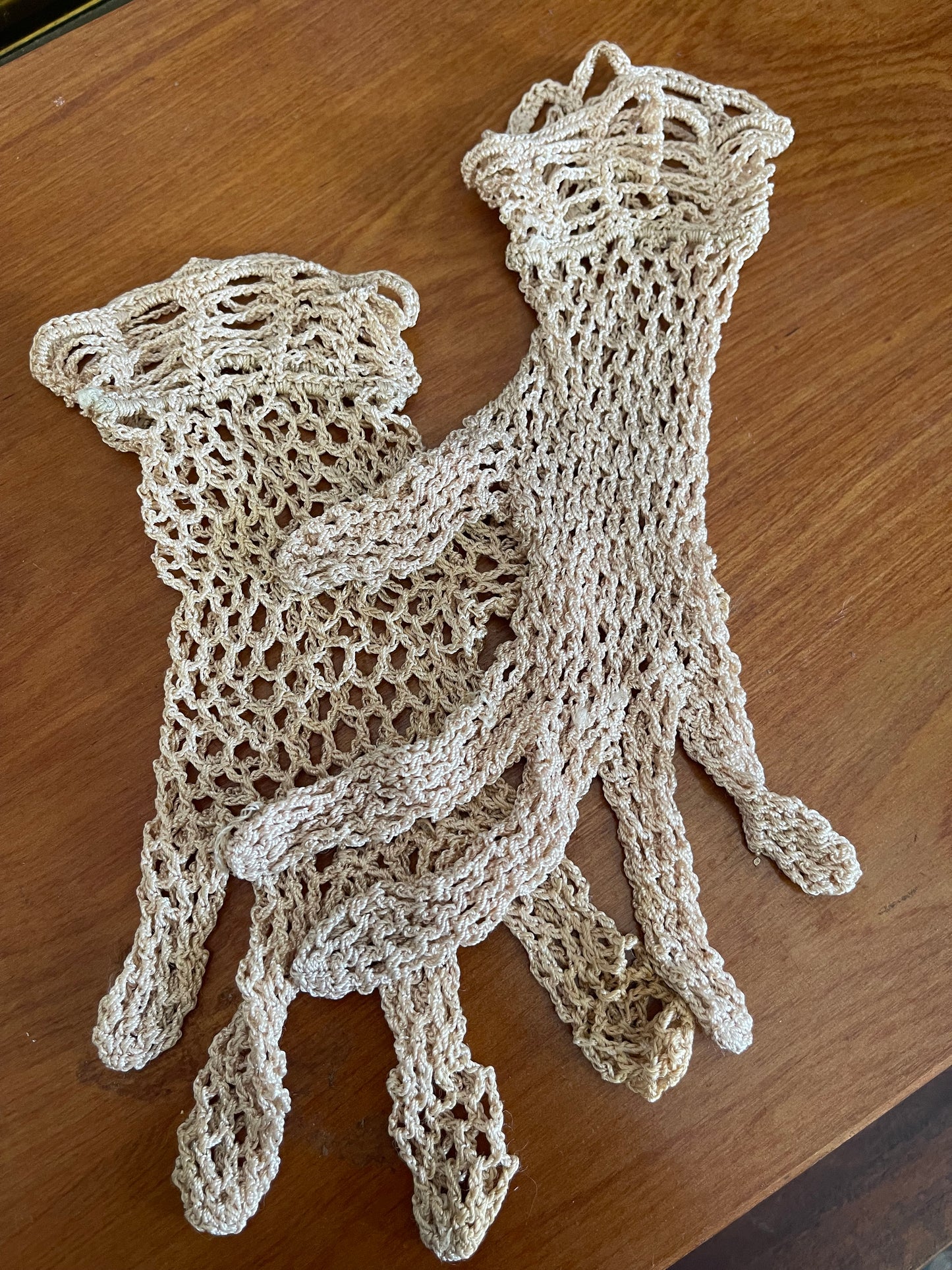 Vintage Graham Crochet Gloves (with Original Packaging) small