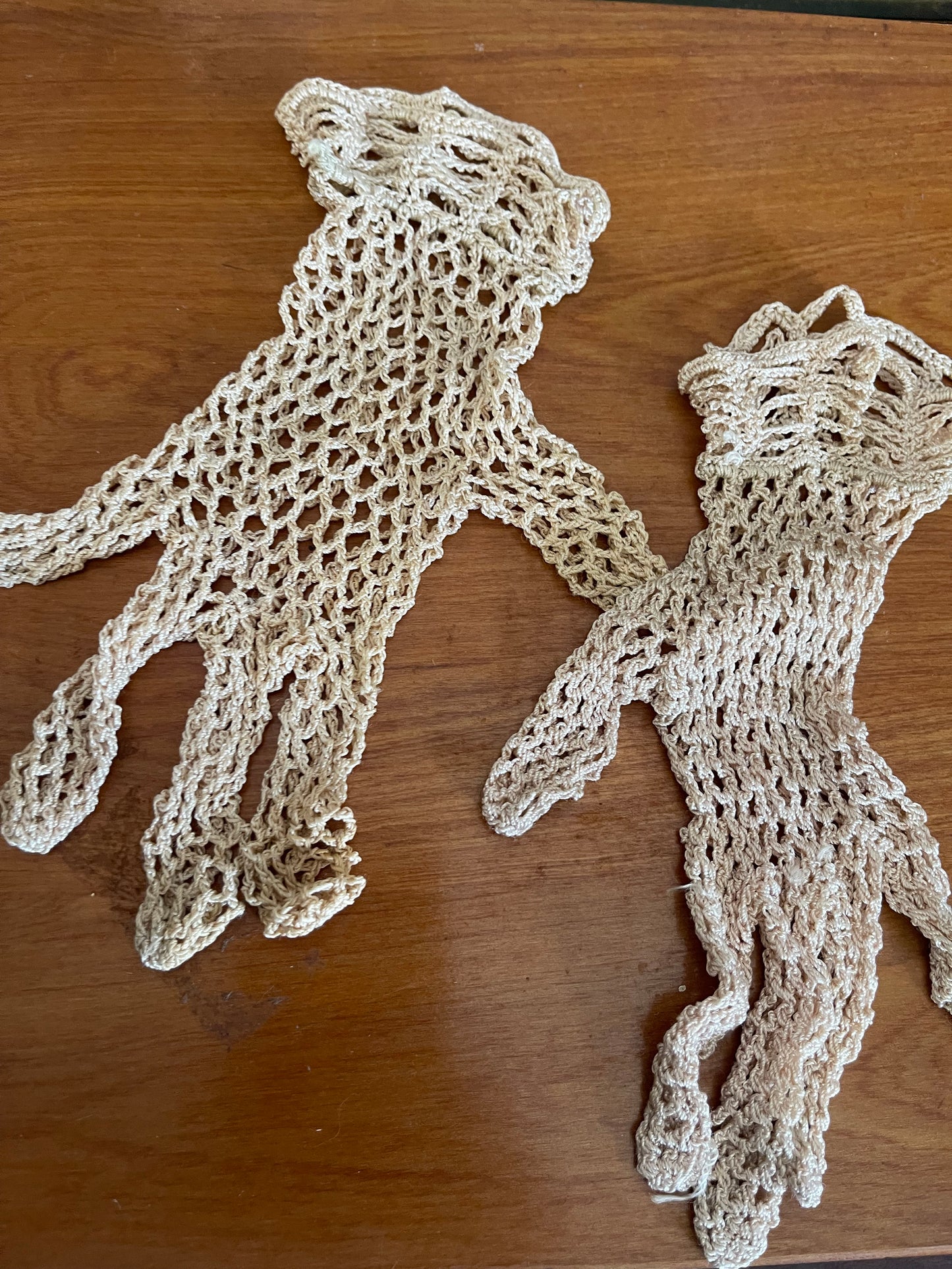 Vintage Graham Crochet Gloves (with Original Packaging) small