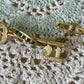 Vintage 9 carat 21st Birthday Key brooch with sapphires and safety pin