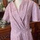 Vintage 60s New Deadstock Vintage pink cotton polyester dress , size Large 104 cm bust