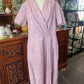 Vintage 60s New Deadstock Vintage pink cotton polyester dress , size Large 104 cm bust