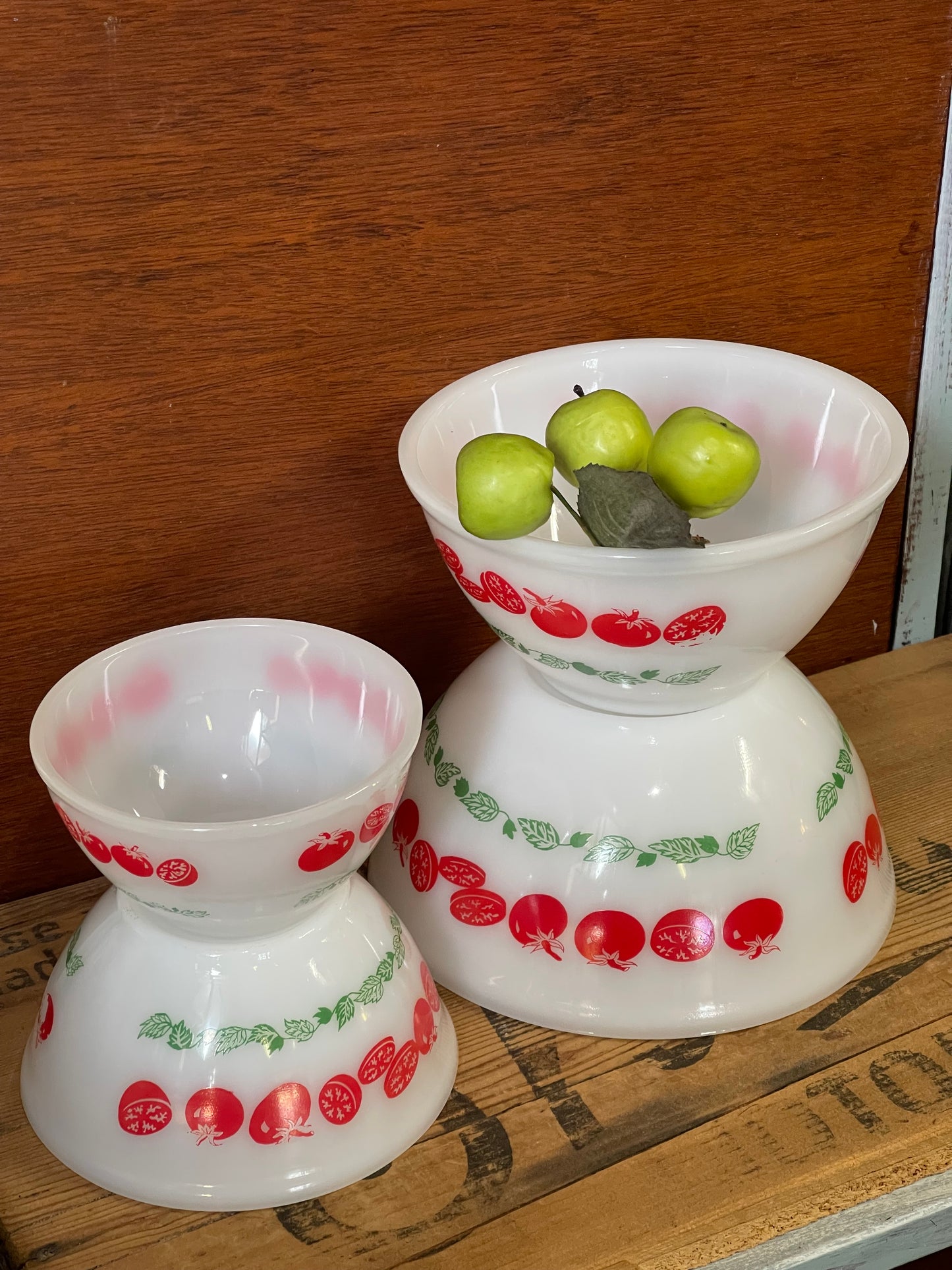 Set of 4 Vintage Australian Agee Pyrex Nesting Mixing Bowls c.1967 “Harvest”