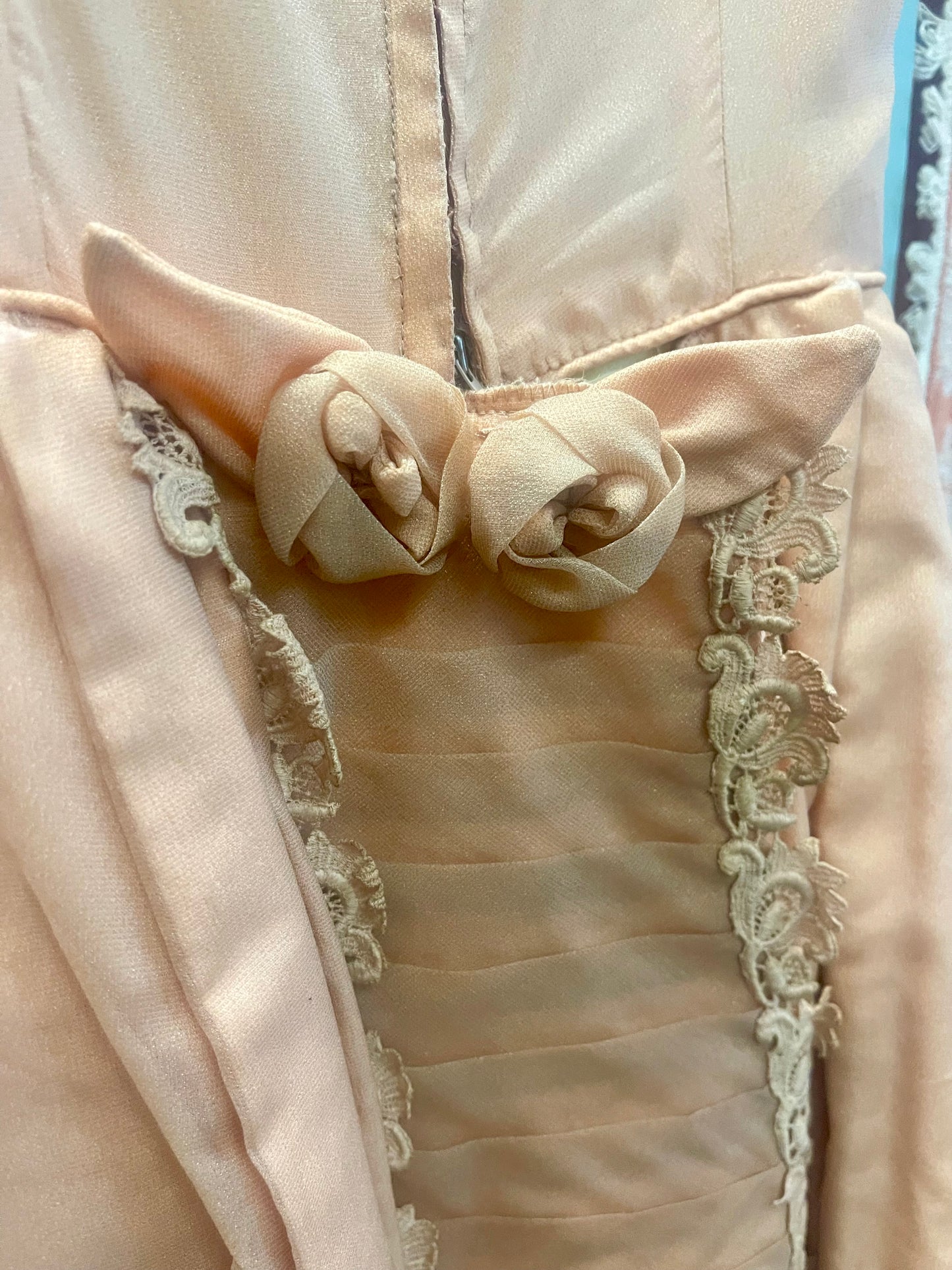 Hand made flower girl dress, crafted in Mackay 1960s