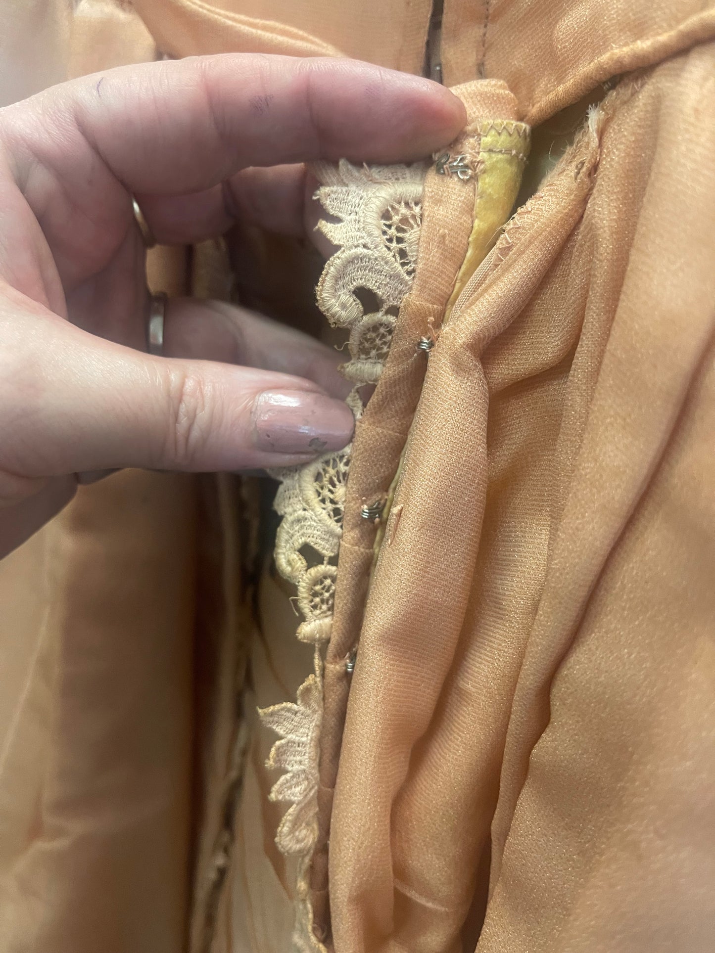 Hand made flower girl dress, crafted in Mackay 1960s