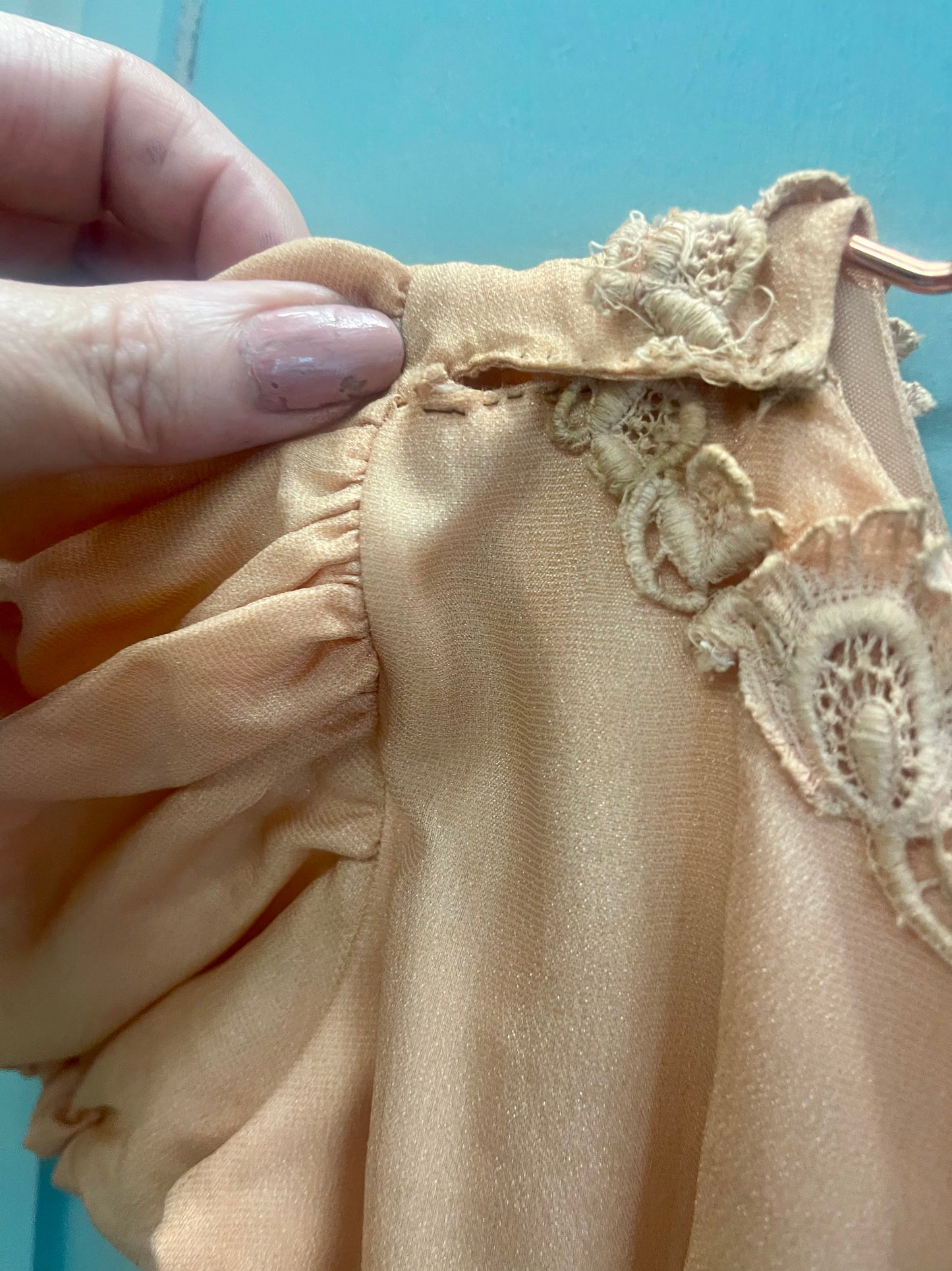 Hand made flower girl dress, crafted in Mackay 1960s