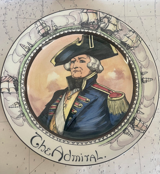 Vintage 1930s Royal Doulton Plate “The Admiral”