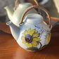 Arabia Finland, large GA3 Teapot with Sunflower Design "Aurinkoruusu" by Hilkka Liisa Ahola.