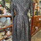 Vintage 1980s black lace cocktail dress size 8 86cm Bust