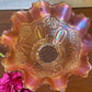 Vintage Dugan Fluted Carnival Marigold Depression Glass Dish