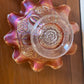 Vintage Dugan Fluted Carnival Marigold Depression Glass Dish