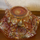 Antique Marigold Carnival Punch Bowl set by Imperial Glass Ohio