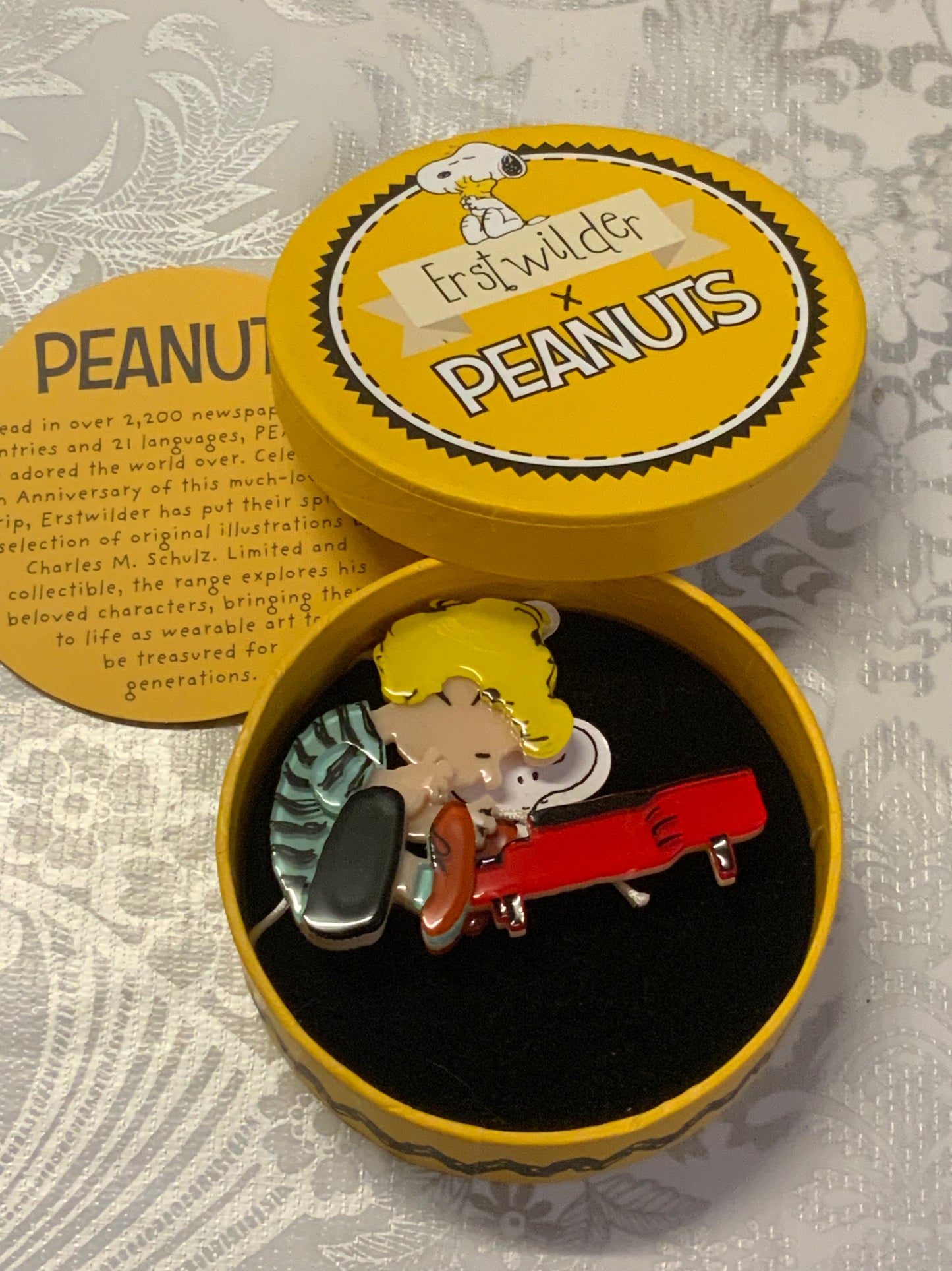 Erstwilder x Peanuts “Schroeder” Resin Brooch (2020)