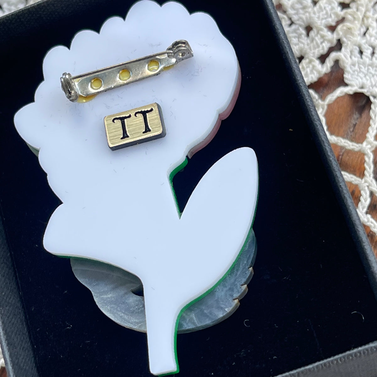 Tantalising Treasures Protea Possum Brooch – Handmade Queensland – Original Box